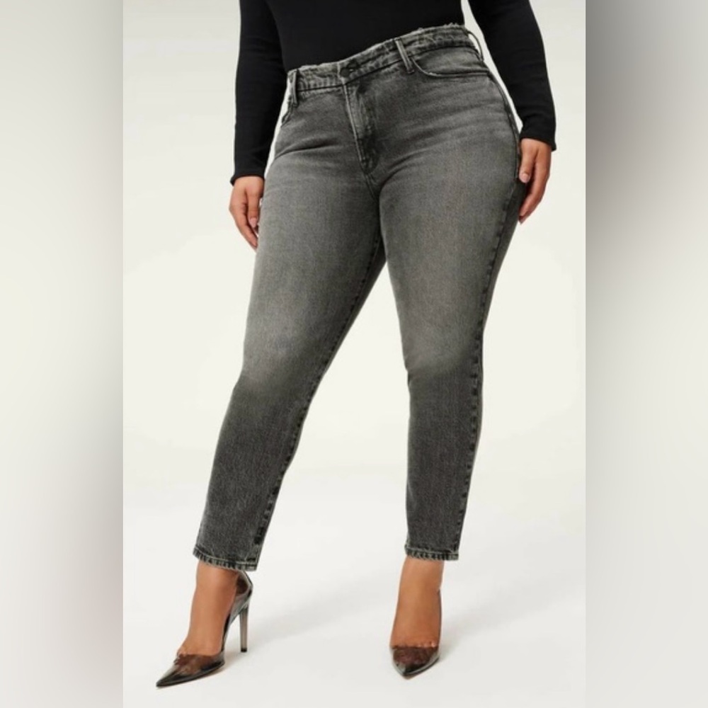 Good American Classic Low Waist Fray | Black 175 - size 14/32